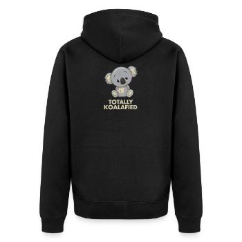 Koala - Totalement Koalafied - Veste à capuche bio Premium Unisexe - noir - Dos - Nico (187cm)