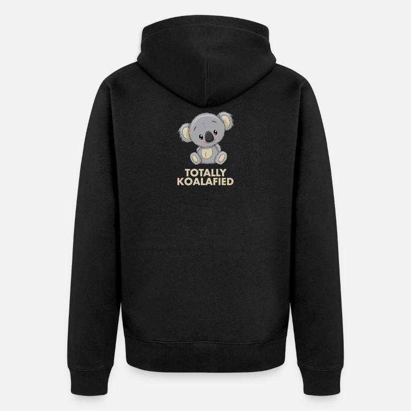 Koala - Totalement Koalafied - Veste à capuche bio Premium Unisexe - noir