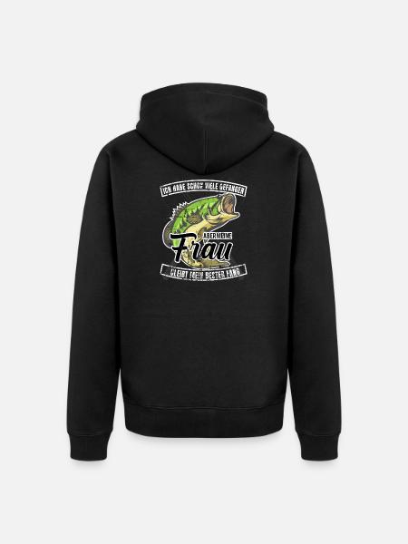 Mein Bester Fang - Unisex Premium Bio Zip Hoodie - Schwarz