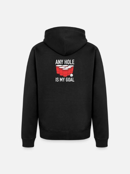 Beer pong Beer pong - Unisex Premium Organic Zip Hoodie - black