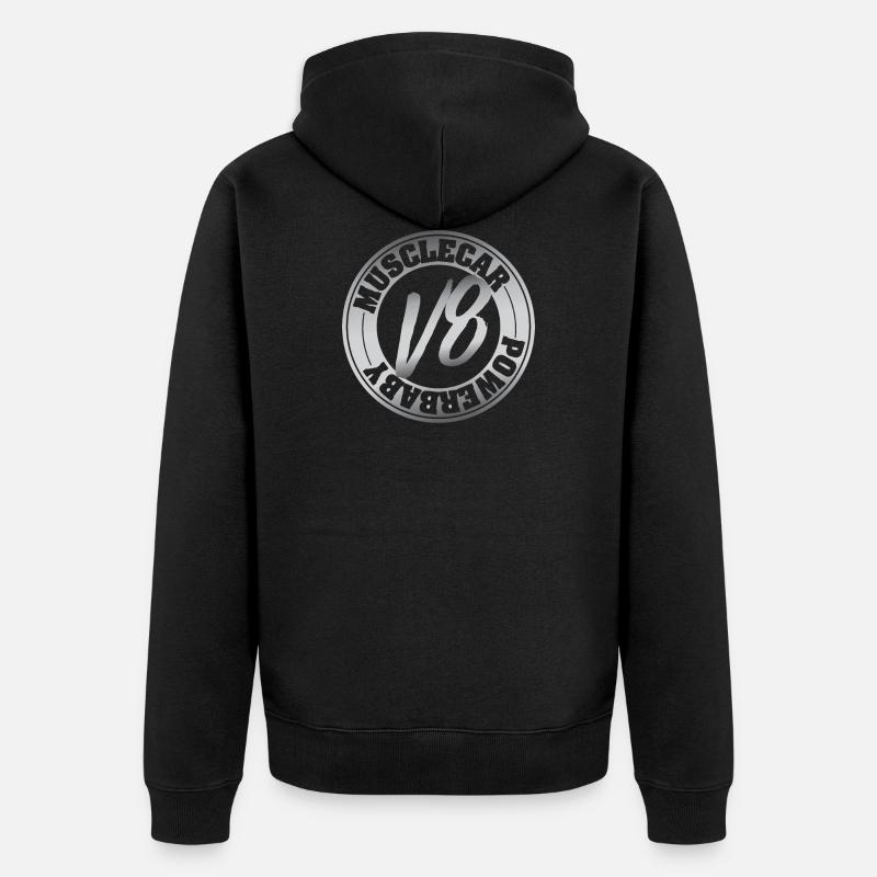 V8 Motor Musclecar Ami - Veste à capuche bio Premium Unisexe - noir