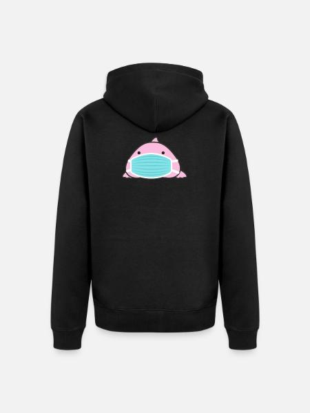 Blobfish - Unisex Premium Organic Zip Hoodie - black