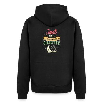 Il ne reste plus qu’un chapitre - Veste à capuche bio Premium Unisexe - noir - Dos - Nico (187cm)
