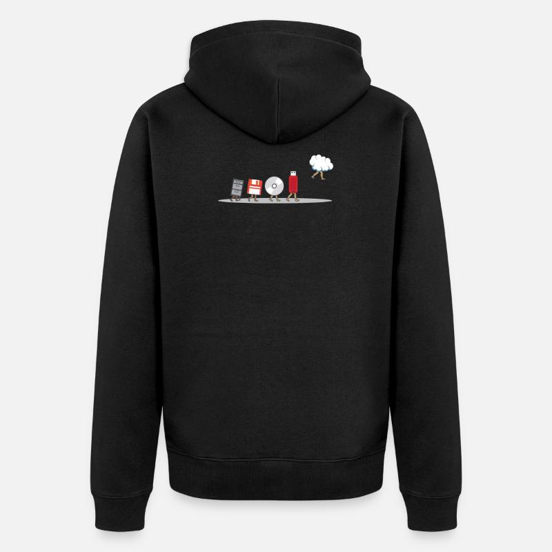 Computer engineering funny geek engineer software - Unisex Premium Organic Zip Hoodie - black