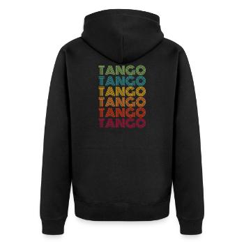 Tango dance dance - Veste à capuche bio Premium Unisexe - noir - Dos - Nico (187cm)