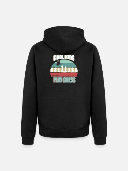 Funny chess player gift - Unisex Premium Organic Zip Hoodie - black