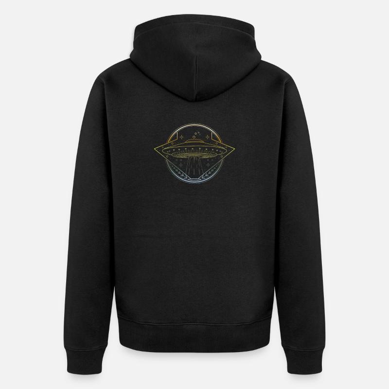 Mot d'ovni - Veste à capuche bio Premium Unisexe - noir