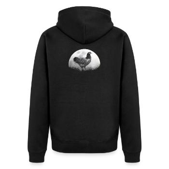 Éleveur de poulet volaille Barbican - Veste à capuche bio Premium Unisexe - noir - Dos - Nico (187cm)