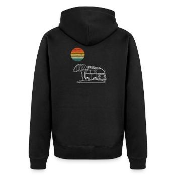Surfeur Van Kinder Surfing Surfing Van Leben Vi - Veste à capuche bio Premium Unisexe - noir - Dos - Nico (187cm)