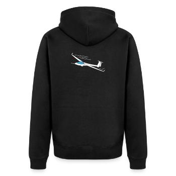 Planeur - Veste à capuche bio Premium Unisexe - noir - Dos - Nico (187cm)