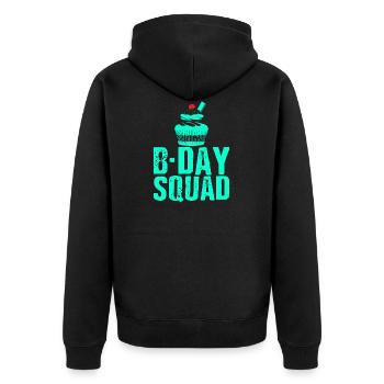 Birthday Geburtstag - Unisex Premium Bio Zip Hoodie - Schwarz - Hinten - Nico (187cm)
