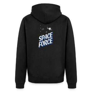 Force spatiale - Veste à capuche bio Premium Unisexe - noir - Dos - Nico (187cm)