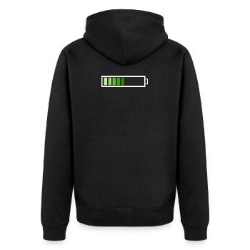 Barre de chargement - Veste à capuche bio Premium Unisexe - noir - Dos - Nico (187cm)