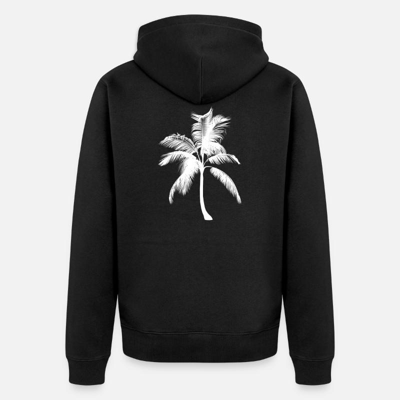 Palmier palmier - Veste à capuche bio Premium Unisexe - noir