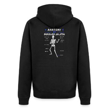 MMA Grappling gift Anatomy of BJJ Brazilian Jiu - Veste à capuche bio Premium Unisexe - noir - Dos - Nico (187cm)