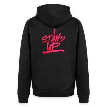 SUP Stand Up Paddling - Veste à capuche bio Premium Unisexe - noir - Dos - Nico (187cm)