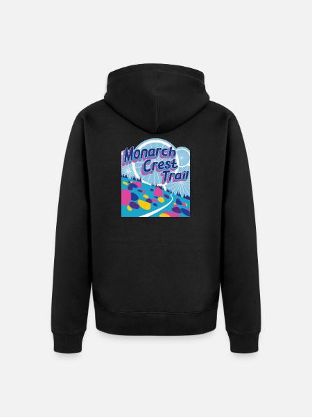 Monarch Crest Trail - Unisex Premium Bio Zip Hoodie - Schwarz