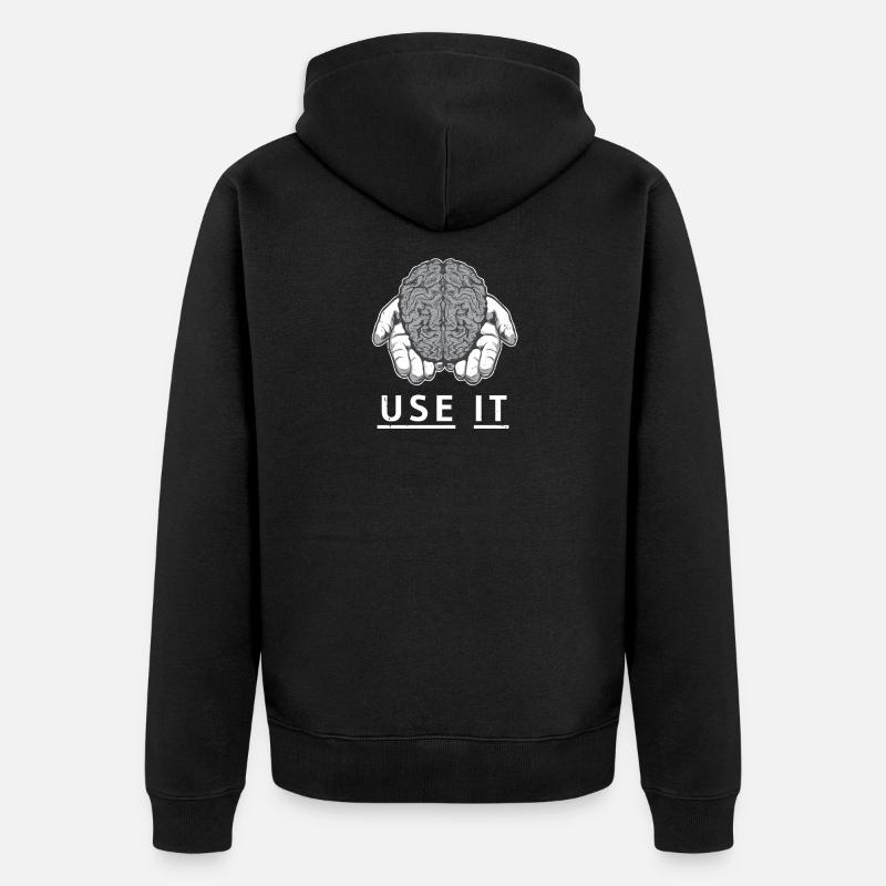 Utilise le - Veste à capuche bio Premium Unisexe - noir