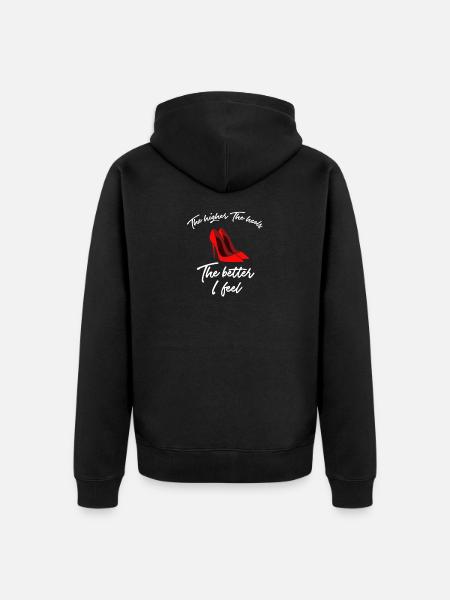 Escarpins à talons hauts - Veste à capuche bio Premium Unisexe - noir