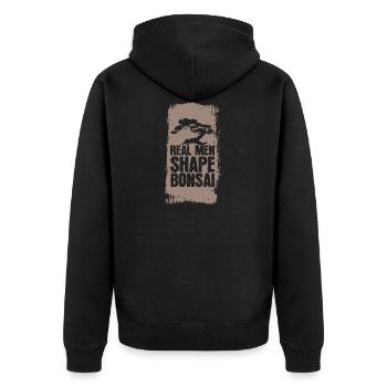 Bonsaï Japon - Veste à capuche bio Premium Unisexe - noir - Dos - Nico (187cm)