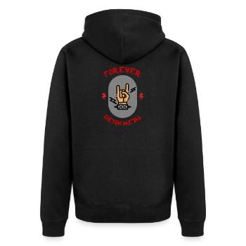 Pour toujours Death Metal - Veste à capuche bio Premium Unisexe - noir - Dos - Nico (187cm)