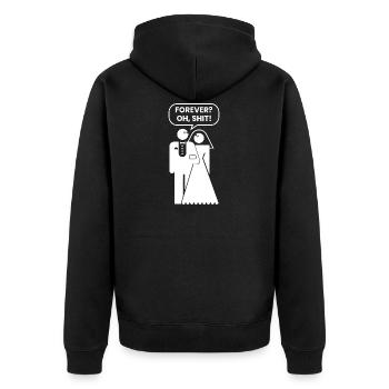 EVJF - Veste à capuche bio Premium Unisexe - noir - Dos - Nico (187cm)