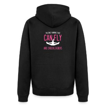 personnes Fly cheerleader cadeau de danseur - Veste à capuche bio Premium Unisexe - noir - Dos - Nico (187cm)