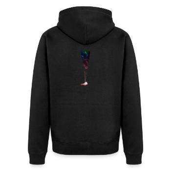 Pilote de l'espace cadeau parapente parapente - Veste à capuche bio Premium Unisexe - noir - Dos - Nico (187cm)