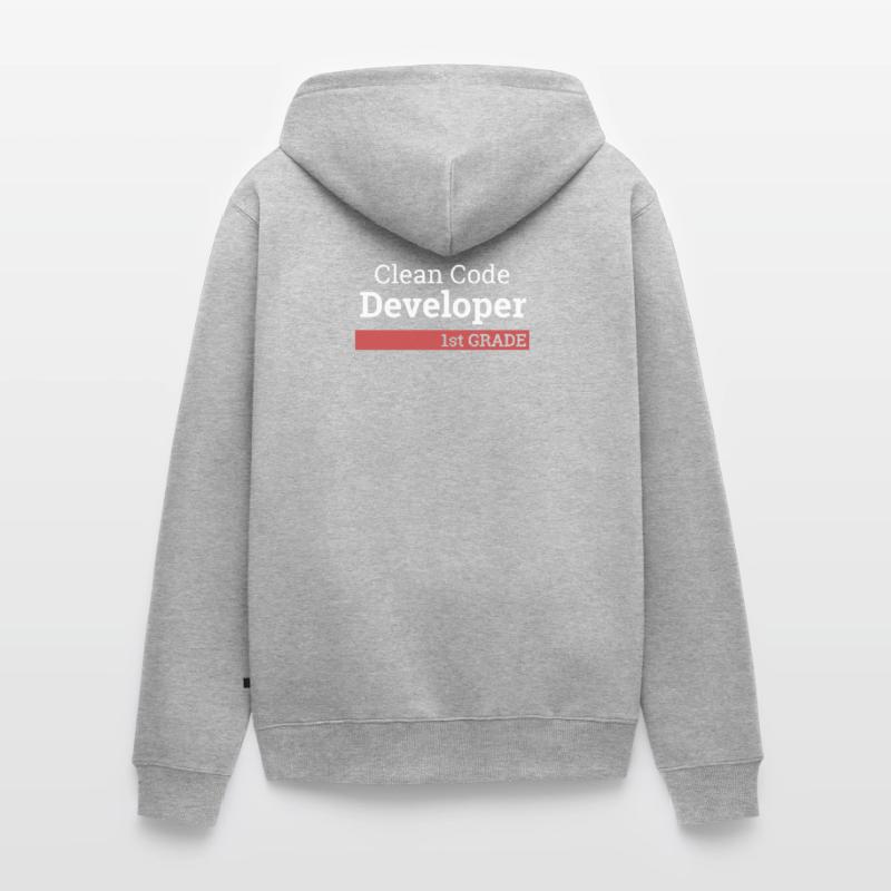« Clean Code Developer second grade » | Programmer Veste à capuche bio Premium Unisexe