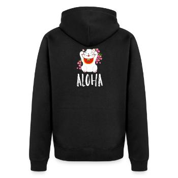 Chat agitant - Veste à capuche bio Premium Unisexe - noir - Dos - Nico (187cm)