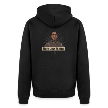 I Cant Breathe BLM Demo Protes - Veste à capuche bio Premium Unisexe - noir - Dos - Nico (187cm)