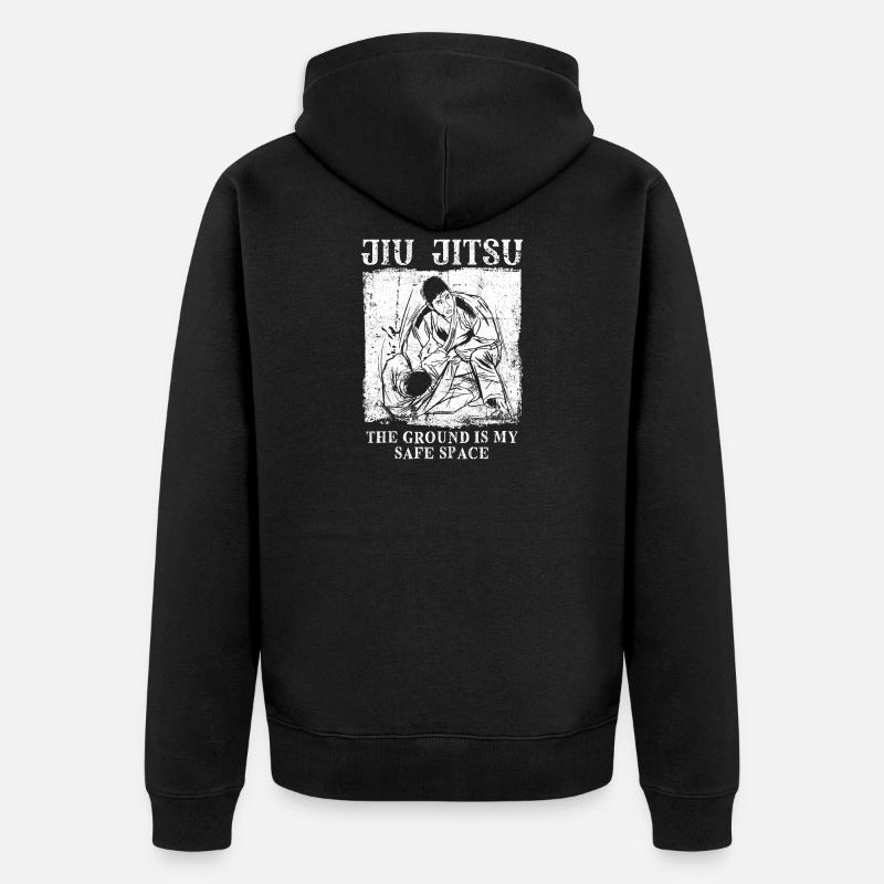 Jiu Jitsu disant - Veste à capuche bio Premium Unisexe - noir