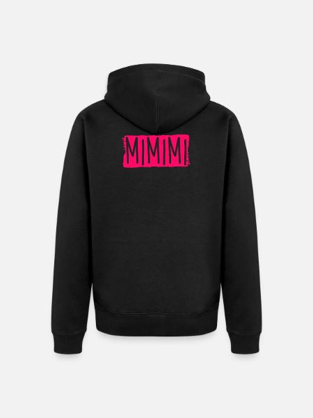 Funny sayings mimimi - Unisex Premium Organic Zip Hoodie - black