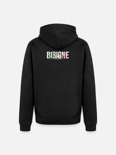 Bibione - Unisex Premium Organic Zip Hoodie - black