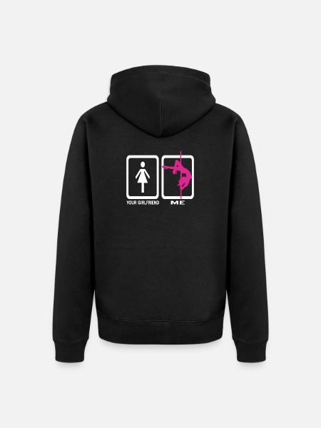 Pole Dance - Unisex Premium Organic Zip Hoodie - black