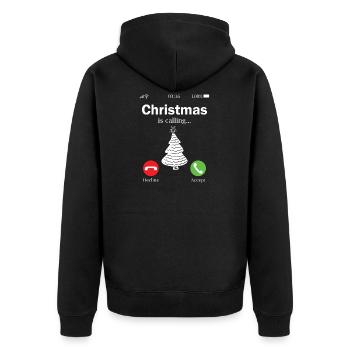 Noël appelle - Veste à capuche bio Premium Unisexe - noir - Dos - Nico (187cm)