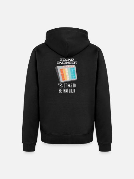 Sound engineer I sound engineer - Unisex Premium Organic Zip Hoodie - black