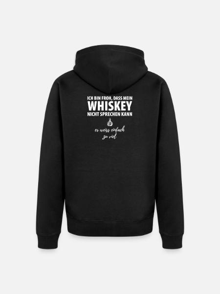 Whiskey - Unisex Premium Bio Zip Hoodie - Schwarz