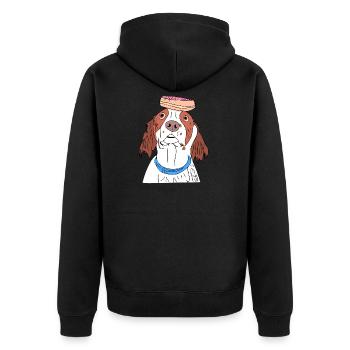 Chien Donut Dream - Veste à capuche bio Premium Unisexe - noir - Dos - Nico (187cm)