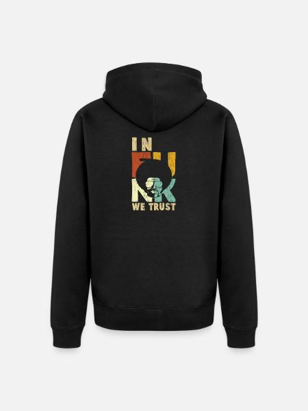 In Funk we trust - Unisex Premium Bio Zip Hoodie - Schwarz