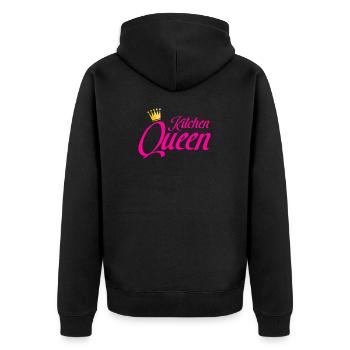 kitchen queen - Veste à capuche bio Premium Unisexe - noir - Dos - Nico (187cm)