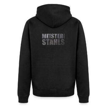 Idée cadeau de soudeur serrurier métallurgiste - Veste à capuche bio Premium Unisexe - noir - Dos - Nico (187cm)
