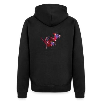 French Horn - Veste à capuche bio Premium Unisexe - noir - Dos - Nico (187cm)