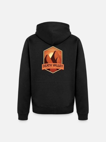 Death Valley National Park - Unisex Premium Organic Zip Hoodie - black