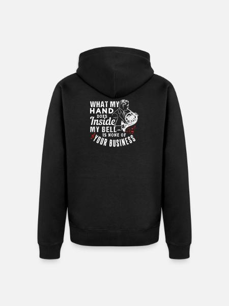 Hoorn Hoorn Cadeau - Uniseks Premium bio ziphoodie - zwart