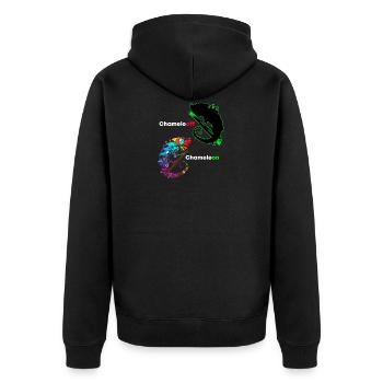 Caméléons - Veste à capuche bio Premium Unisexe - noir - Dos - Nico (187cm)