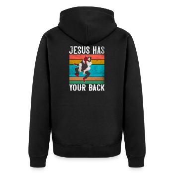 Jesus Has Your Back produit Jiu Jitsu brésilien - Veste à capuche bio Premium Unisexe - noir - Dos - Nico (187cm)