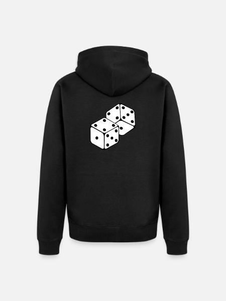 cube - Unisex Premium Organic Zip Hoodie - black