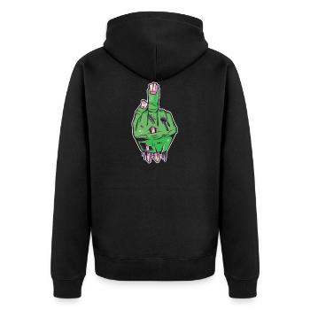 Déguisement d'Halloween Zombie main majeur - Veste à capuche bio Premium Unisexe - noir - Dos - Nico (187cm)
