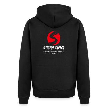 Simracing Fan Design - eSports Race Design Racer - Veste à capuche bio Premium Unisexe - noir - Dos - Nico (187cm)